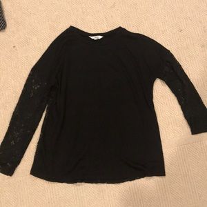 Sweater with Lace Detailing